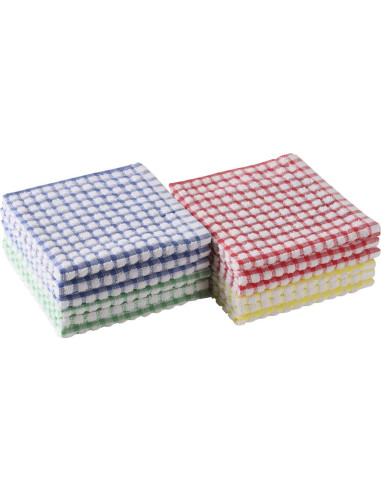 Paños de Cocina 12pcs Algodón Absorbentes Clwellge 30x30 cm