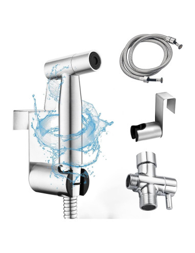Rociador de Bidet de Mano GCGWEQS Acero Inoxidable Cepillado