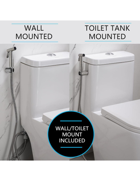 Rociador de Bidet de Mano GCGWEQS Acero Inoxidable Cepillado