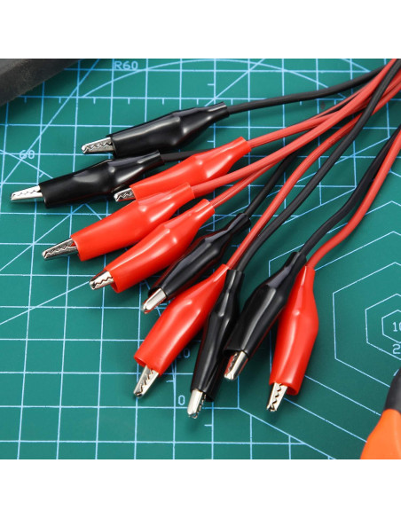 Cables de Prueba con Clips de Cocodrilo eBoot 1M - 4 Pcs