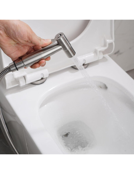 Rociador de Bidet de Mano GCGWEQS Acero Inoxidable Cepillado