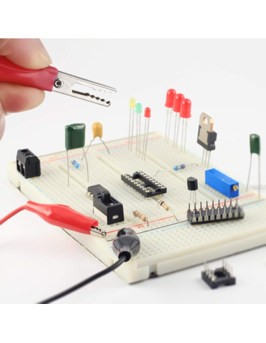 Cables de Prueba con Clips de Cocodrilo eBoot 1M - 4 Pcs