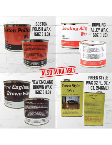 Cera de Pulido Ámbar Boston 453.6 g - Lata 16 oz