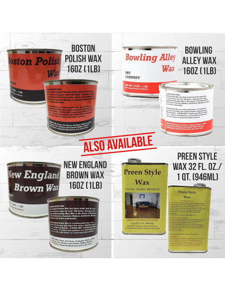 Cera de Pulido Ámbar Boston 453.6 g - Lata 16 oz