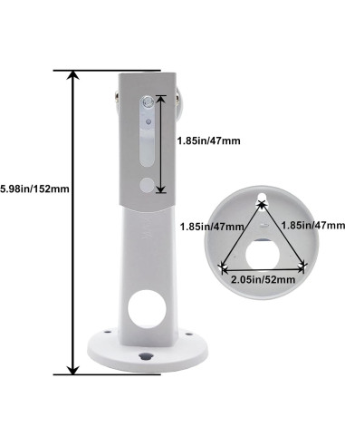 Soporte de cámara de seguridad NVRTTRR para proyector mini blanco