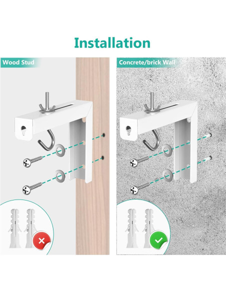 Soporte de Techo para Proyector WALI PSM001-W Blanco 30 kg