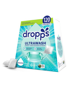 Cápsulas de Detergente para Lavavajillas Dropps UltraWash 120 Unidades Sin Fragancia