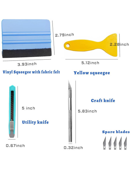 Kit de Herramientas de Envoltura de Vinilo Lypumso 4 Piezas