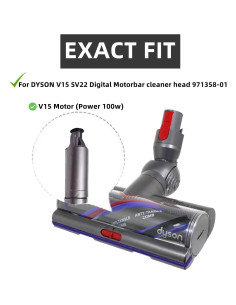 Rodillo de Cepillo de Reemplazo para Aspiradora Dyson V15 Detect 2