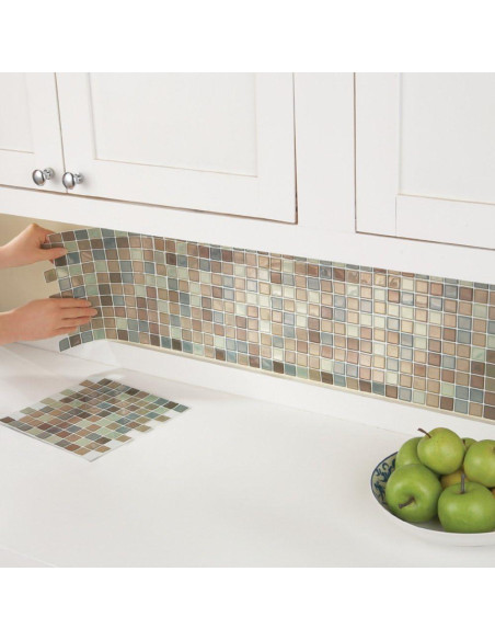 Azulejos Adhesivos Mosaico Colecciones Etc 25.4x25.4 cm - Juego de 6