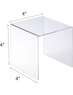 Soportes de Exhibición Acrílico Claytonic 8PC 10.16x10.16 cm 2