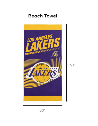 Toalla de Playa NBA Northwest Los Angeles Lakers 76x152 cm