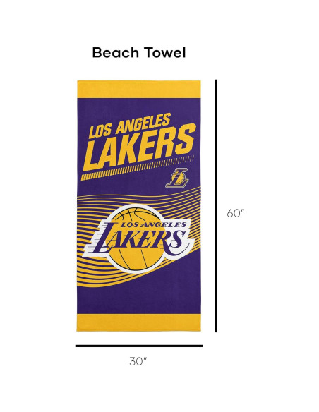 Toalla de Playa NBA Northwest Los Angeles Lakers 76x152 cm