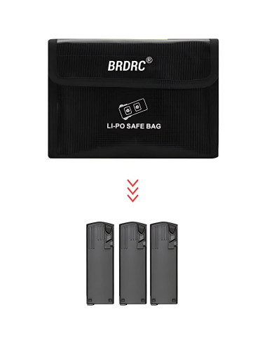 Bolsa de Seguridad para Baterías Lipo ZWLLKJGS - 3 Baterías