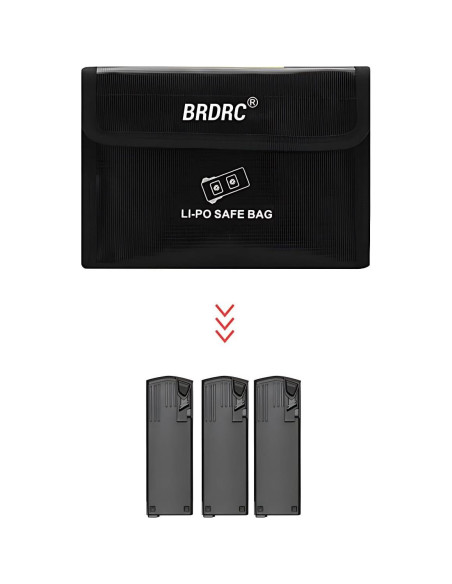 Bolsa de Seguridad para Baterías Lipo ZWLLKJGS - 3 Baterías