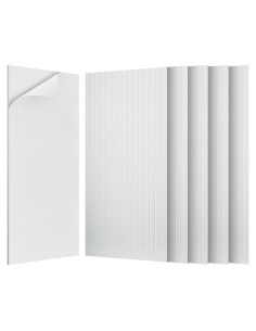 Paquete de 10 Paneles Acústicos Grandes 120x60 cm Blancos
