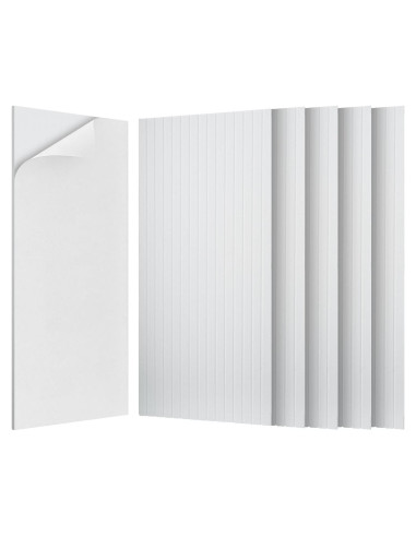 Paquete de 10 Paneles Acústicos Grandes 120x60 cm Blancos