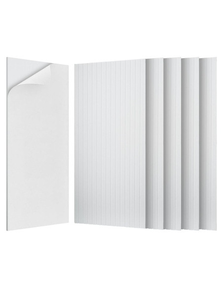 Paquete de 10 Paneles Acústicos Grandes 120x60 cm Blancos