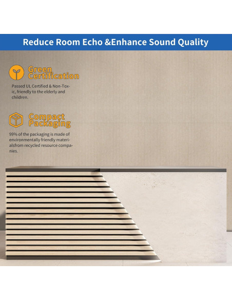 Paquete de 10 Paneles Acústicos Grandes 120x60 cm Blancos