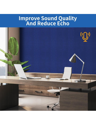 Paquete de 10 Paneles Acústicos 120x60 cm EVENRISING Negro