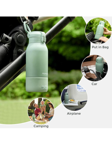 Calentador de Leche Portátil Momcozy 500ml y Cepillo 7 en 1