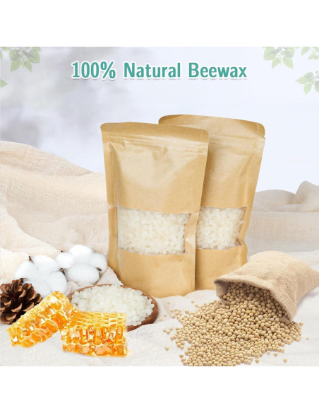 Kit de Fabricación de Velas OFUN - Cera de Abeja, 6 Aromas