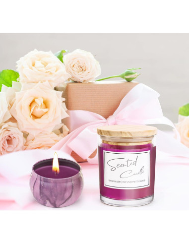 Kit de Fabricación de Velas OFUN - Cera de Abeja, 6 Aromas