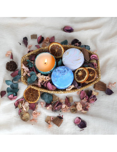 Kit de Fabricación de Velas OFUN - Cera de Abeja, 6 Aromas