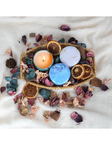 Kit de Fabricación de Velas OFUN - Cera de Abeja, 6 Aromas