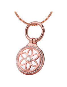 Collar Airtag DEERLET Oro Rosa Ajustable 75cm para Adultos y Niños