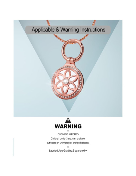 Collar Airtag DEERLET Oro Rosa Ajustable 75cm para Adultos y Niños