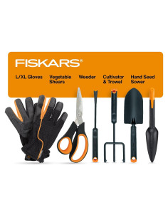 Kit de Herramientas Fiskars para Jardín de Verduras 6 Piezas