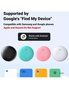 Etiqueta de Rastreo Inteligente XJQX para Android - Negro 2