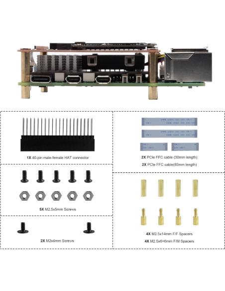 Placa Base SSD NVMe M.2 OYOYOZ 2242T para Raspberry Pi 5