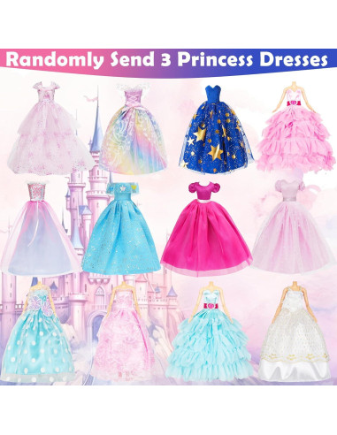 Ropa y Accesorios para Muñecas Keysse - 3 Vestidos Novia, 5 Moda, 10 Zapatos