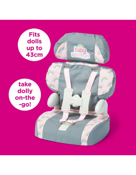 Asiento Elevador de Coche Casdon Gris para Muñecas 35 cm