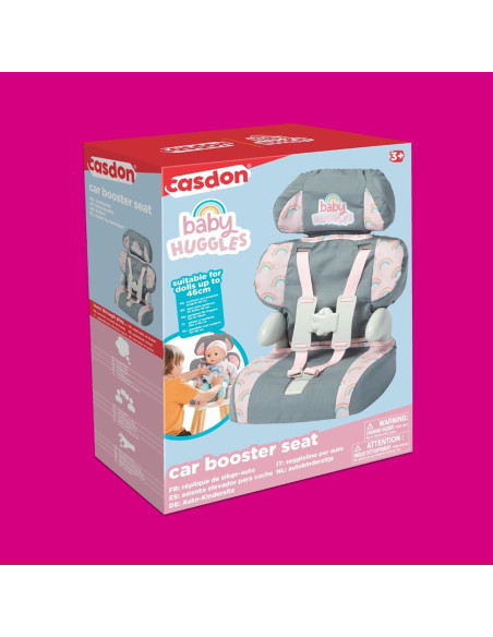 Asiento Elevador de Coche Casdon Gris para Muñecas 35 cm