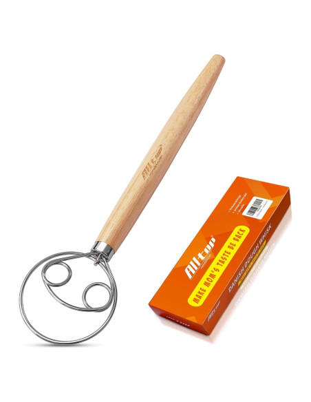 Batidor Danés de Masa ALLTOP - Acero Inoxidable 150g