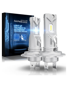 Bombillas NINEO H7 Luz de Niebla 300% Más Brillantes 6500K