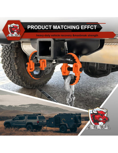 Conector de Cadena de Seguridad AMBULL G80 1/2" 5443 kg Naranja