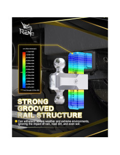 Enganche de Remolque Ajustable Reno 20.32 cm Alta Resistencia 2