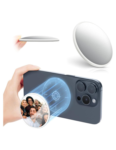 Espejo Selfie Magnético Kiorafoto 2.2" Convexo para iPhone