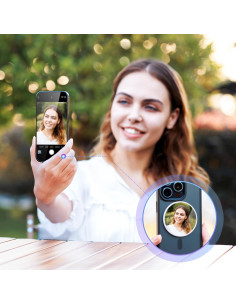 Espejo Selfie Magnético Kiorafoto 2.2" Convexo para iPhone 2