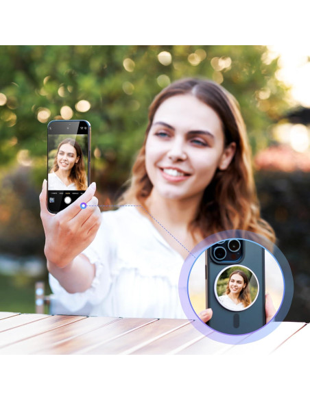 Espejo Selfie Magnético Kiorafoto 2.2" Convexo para iPhone