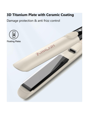 Plancha de Pelo ANNLARY 1 Pulgada Iónica Cerámica Doble Voltaje