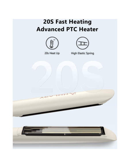 Plancha de Pelo ANNLARY 1 Pulgada Iónica Cerámica Doble Voltaje