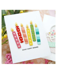 Troqueles de Metal FAWENUCY para Scrapbooking - Feliz Cumpleaños 10.7x9.9cm