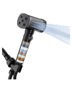 Cabezal de Ducha Filtrado SANISANO Alta Presión 5 Modos 150 cm