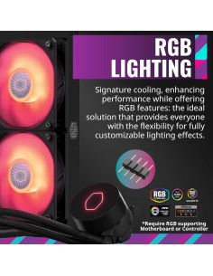 CoolerMaster MasterLiquid ML240L RGB V2 Enfriador AIO 240mm 2
