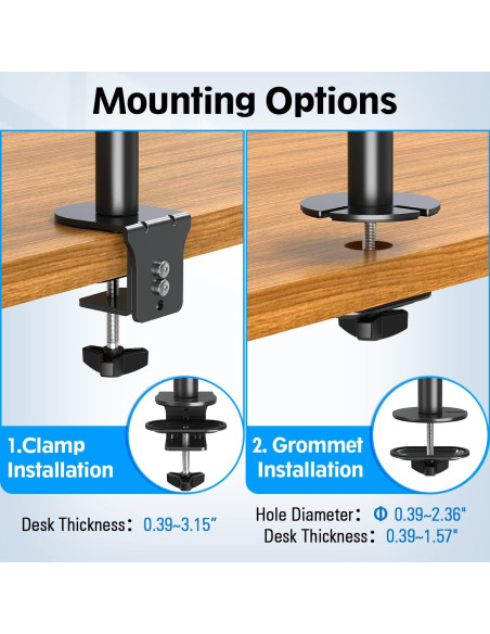 Soporte Doble Vertical para Monitores MOUNTUP MU3004 32" Ajustable